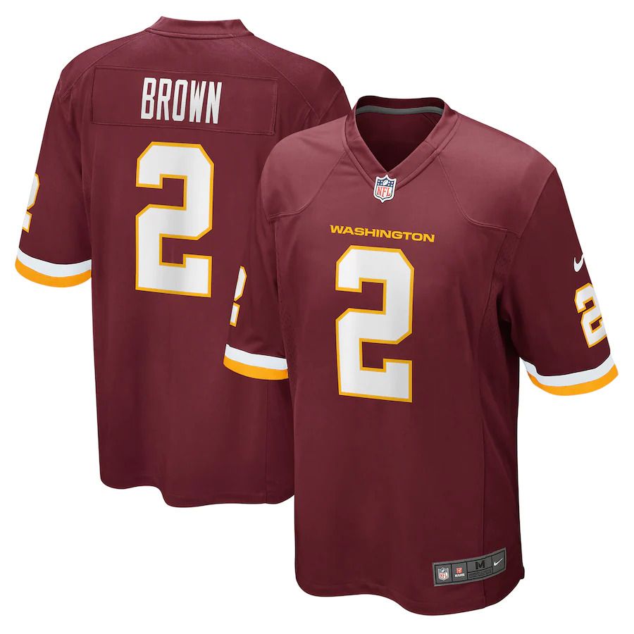 Men Washington Redskins 2 Dyami Brown Nike Burgundy Game NFL Jersey